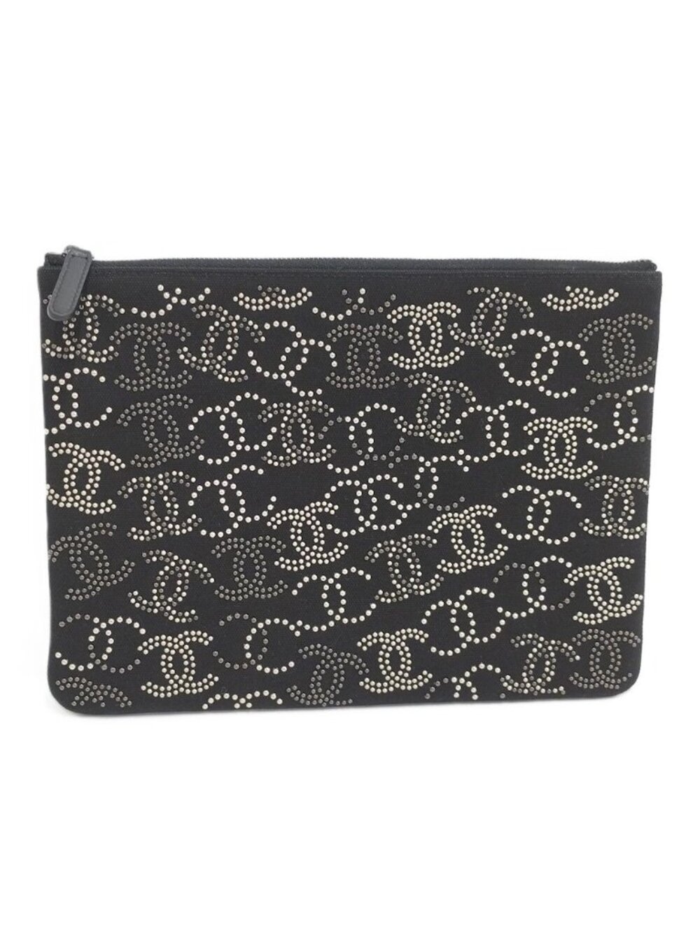 Chanel Canvas Clutch Studs